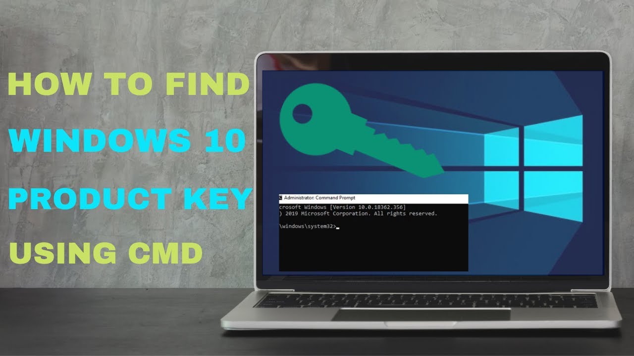 How to install Windows 10 product key using cmd