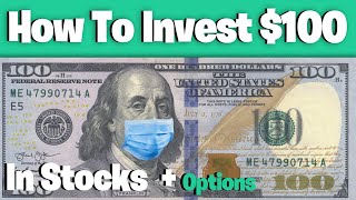 How To Invest 100 Dollars In Stocks  (Intro To Options Trading)