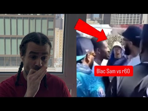 Blac Sam Gets into Heated Altercation With the Rollin 60s on Slauson “who need fades line it up” 🤯