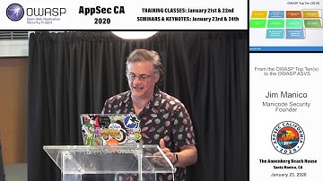 From the OWASP Top Ten(s) to the OWASP ASVS - Jim Manico