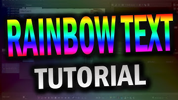 How To Make Animated Rainbow Text! (Sony Vegas Tutorial)