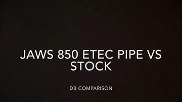JAWS 850 ETEC PIPE/STOCK MUFFLER - JAWS Performance - Snowmobile Cans, Race & Trail Pipes