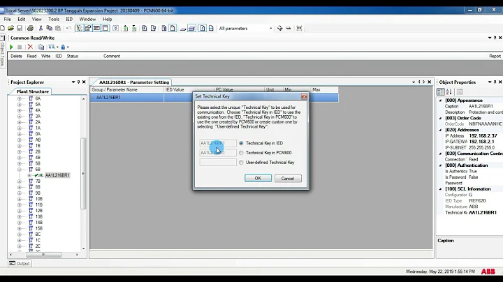 How to Set a Technical Key in PCM600 | Step-by-Step Guide