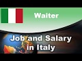 Waiter Job and Salary in Italy - Jobs and Wages in Italy