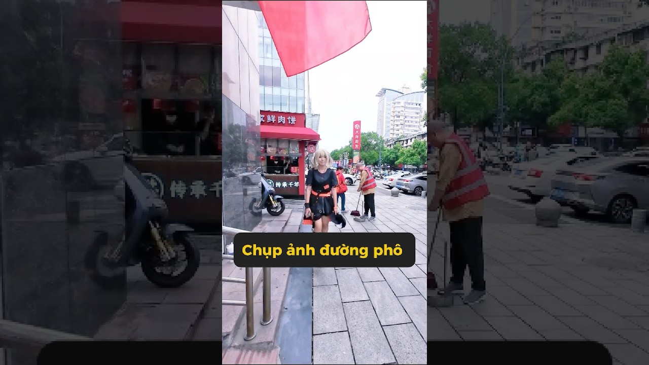 An An｜Street style ở khu CBD Nghi Xương #meowcosplay #shorts