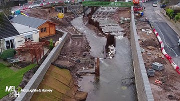 Stonehaven Flood Protection Scheme Drone Footage