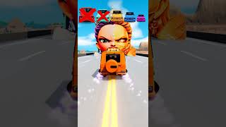 Big and Small Car vs Rumi Half Zombie - BeamNG.Drive