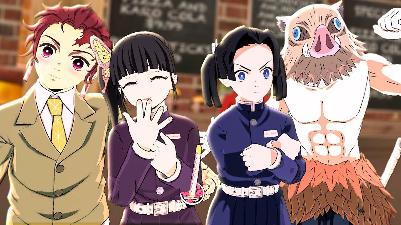 Tanjiro e Insouke vão a um Encontro Duplo com Aoi e Kanao e no Demon Slayer Vr!