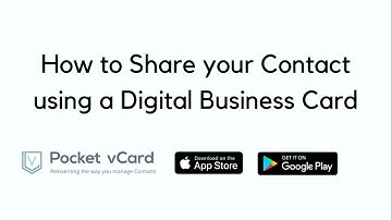 How to Share your Contact using a Digital Business Card