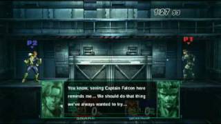 Super Smash Bros Brawl Snake codec Captain Falcon