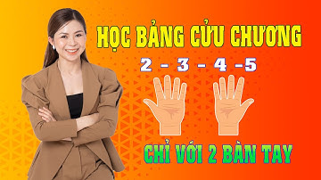 Học Bảng Cửu Chương từ 2 đến 5 Bằng Hai Bàn Tay| #toancohien #hocbangcuuchuong  #toantuduy