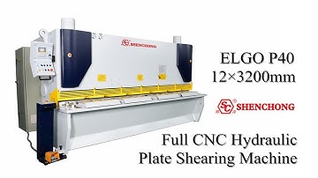 Full CNC Plate Shearing Machine ELGO P40 12×3200mm