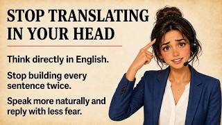 Stop Translating In Your Head | Think In English And Speak Fluently | Graded Reader B1