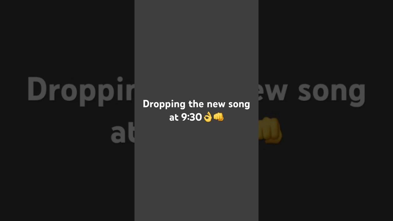 Dropping new song at 9:30november 30th👊👌 