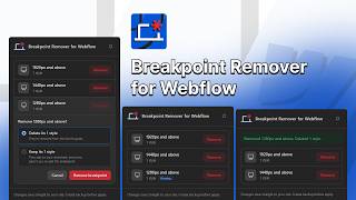 How to Remove Custom Breakpoints in Webflow (Free Extension)