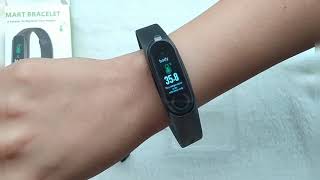 Bakeey M4 Pro Color Pantalla Recordatorio de información Continuo Corazón  Tasa grande Batería Carga USB Reloj