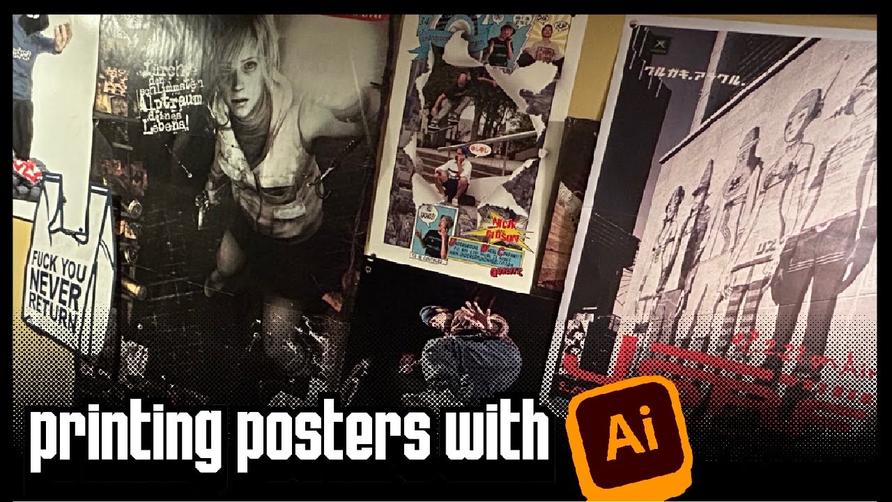 How To Print Cool Posters For Cheap (Adobe Illustrator Method) YouTube