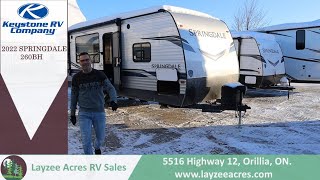 2022 Keystone Springdale 260Bh - Layzee Acres Rv Sales