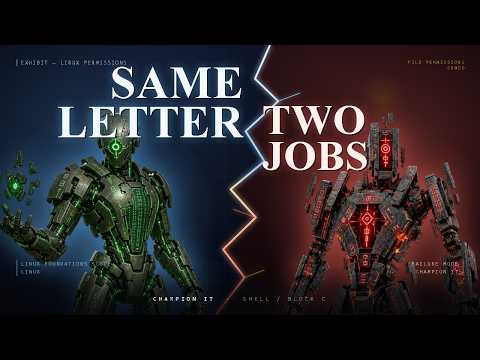 Same Letter, Two Different Jobs — Linux Permissions Explained