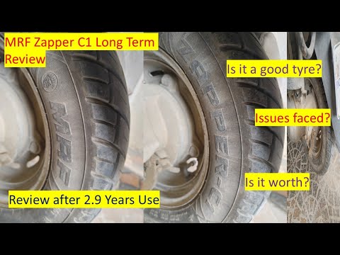 MRF Zapper C1 Scooter Tyre Long Term Review | Review after 2.9 Years Use | Best Activa scooter Tyre