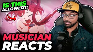 Musician Reacts to Hololive - Marine x Kobo 【original anime MV】III【hololive/宝鐘マリン＆こぼ・かなえる】