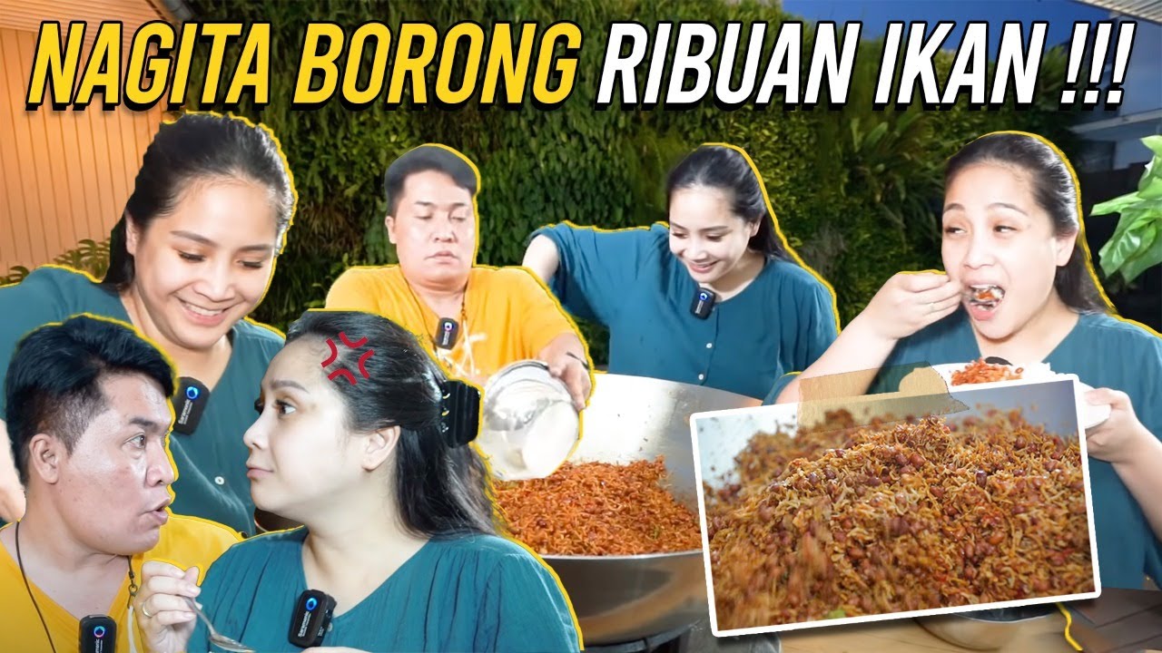 MERRY DIJEBAK NAGITA !!! MASAK BESAR RIBUAN IKAN SAMPAI KRAM TANGAN...