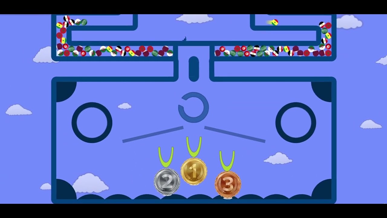 Arab & African Countries Ball Race – Who Will Take 1st Place? 🏆