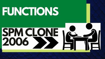 Add Maths Long Question - SPM Clone 2006 | Functions