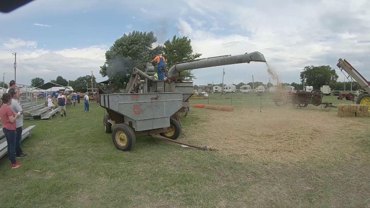 2019 K&O Steam & Gas Engine Show Jay Stockhaus - Threshing - YouTube