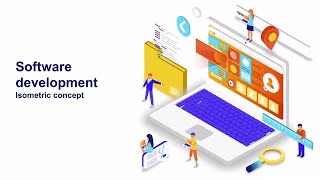Software Development - Isometric Concept After Effects Templates