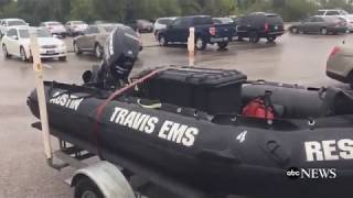 ABC News correspondent Clayton Sandell embedded with ATCEMS Special Operations water rescue teams.