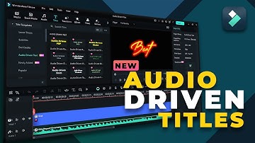 How To use Audio driven text in Filmora 2024 | Easy & Fast