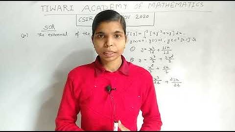 NOV 2020,SCQ QUESTION 10,CSIR NET/JRF MATHEMATICAL SCIENCES