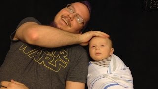 How to swaddle your baby. With a REAL FUSSY BABY!!!