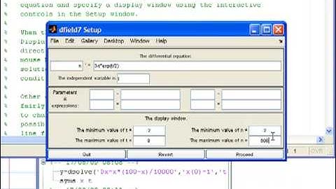 using dfield m with MATLAB