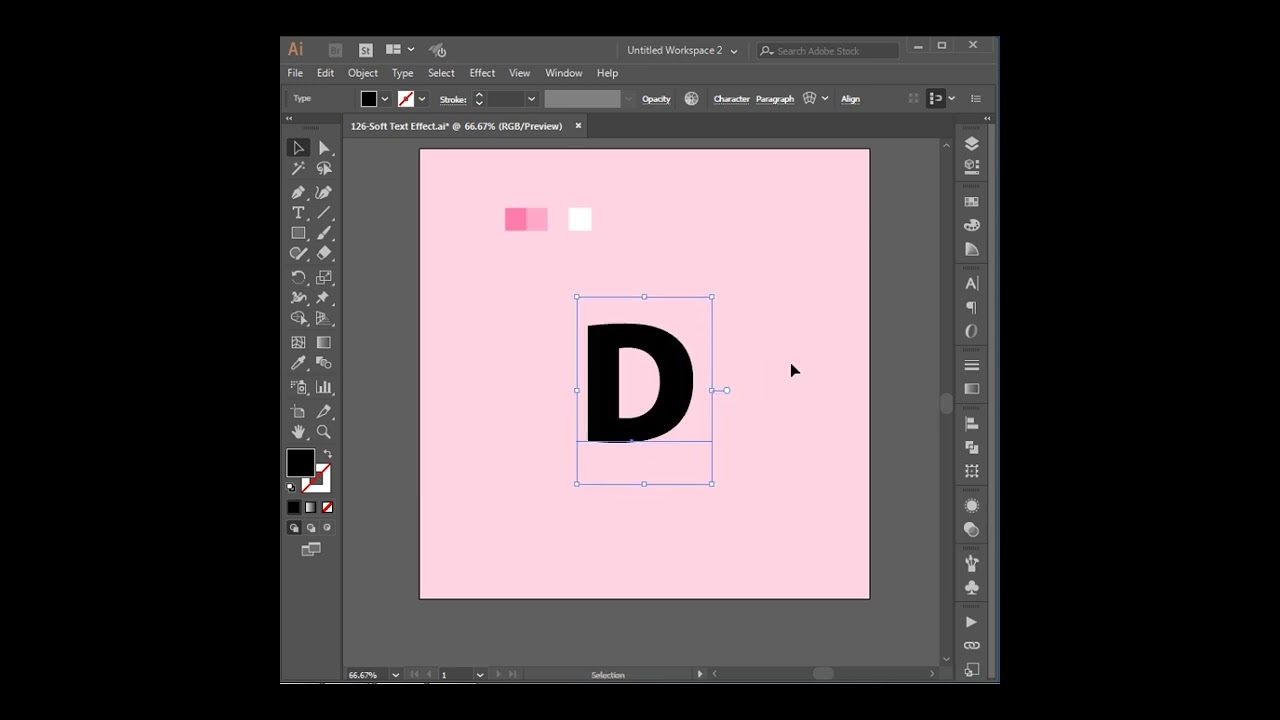 วิธีการสร้างข้อความนุ่มใน Adobe Illustrator | How to Make Soft Text in Adobe Illustrator 