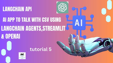 Chat With Your Csv From  Streamlit AI App Using Langchain & OpenAI|Tutorial:5