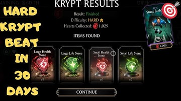 Krypt HARD mode beat in 30 days! MK Mobile