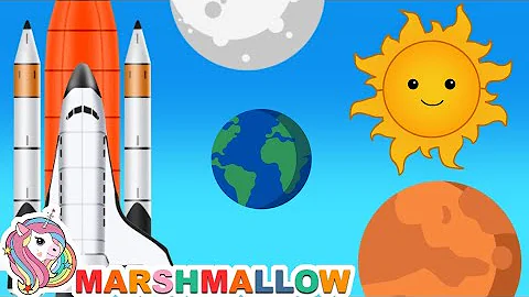 Lets Build A Spaceship | Space Song | Marshmallow Kids Songs & Nursery Rhymes