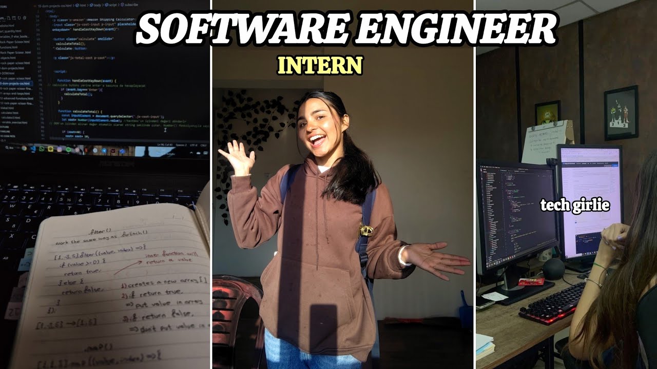 first day as a SOFTWARE ENGINEERING INTERN🧑‍💻💻 - YouTube