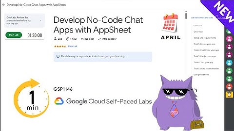 Develop No-Code Chat Apps with AppSheet  | #2025 | #GSP1146 |#qwiklabs |Solution