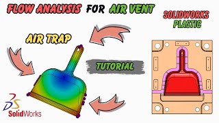 SolidWorks Plastic Tutorial - Flow Analysis for Air Vent Location