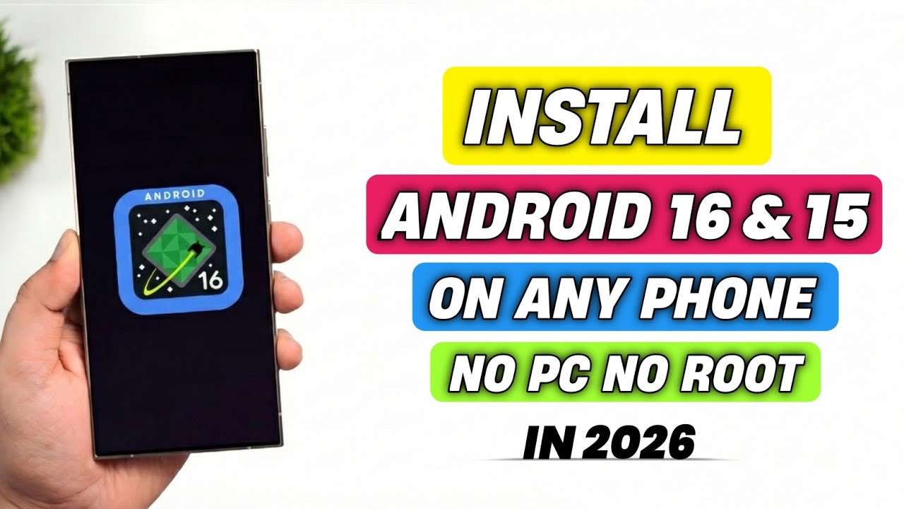 How To Install And Run Android 16/15 On Any Phone | Install Any Android ...