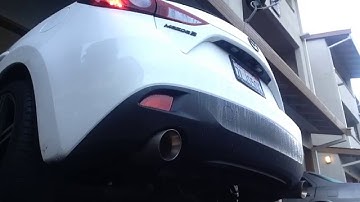 2015 Mazda 3 Hatchback Muffler Delete (Cold Start)