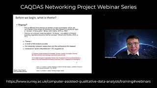 CAQDAS webinar 049 Narrative Integrated Thematic Analysis