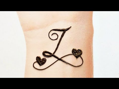 Cute Z Letter Mehndi Tattoo Mehndi Tattoo Alphabet Mehndi By Keval Amit Gohel Youtube