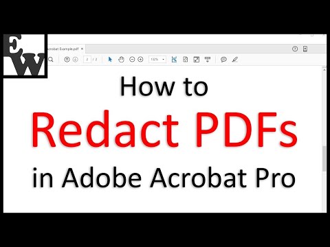 How to Redact PDFs in Adobe Acrobat Pro