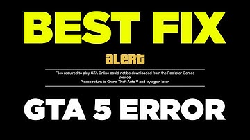 GTA 5 Online - How to fix Files required to play GTA Online could not be downloaded !