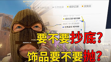 现在手上的CS2饰品要不要抛？喜欢的饰品要不要抄底？