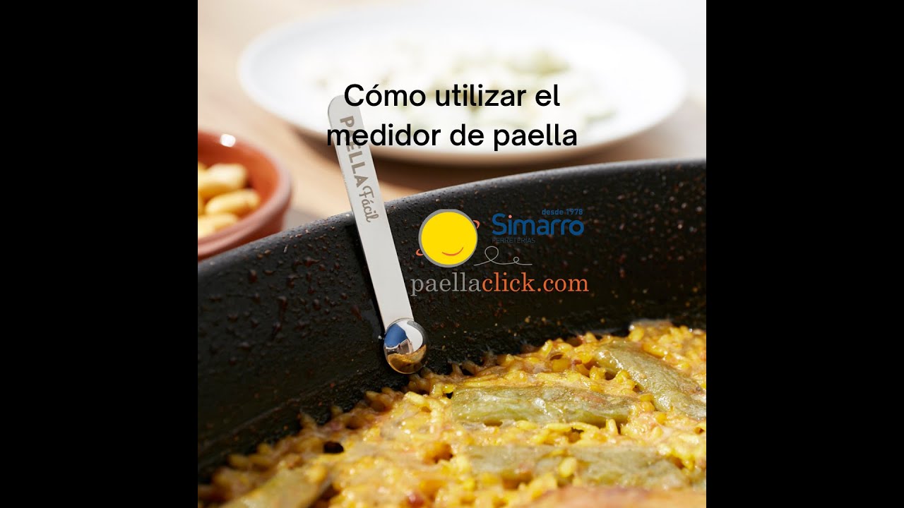 Como utilizar el medidor de paella paellafacil